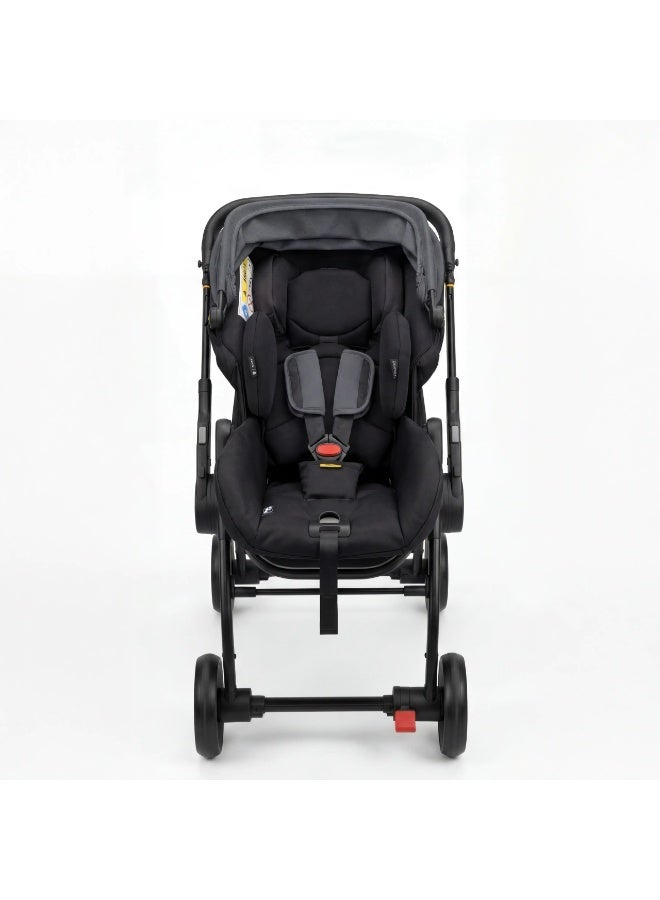 Max Convertible 2-in-1 Car Seat & Stroller – ECE R-129 Certified Travel System with 3-Level Adjustable Handle and Headrest – Up to 13kg - Image 4